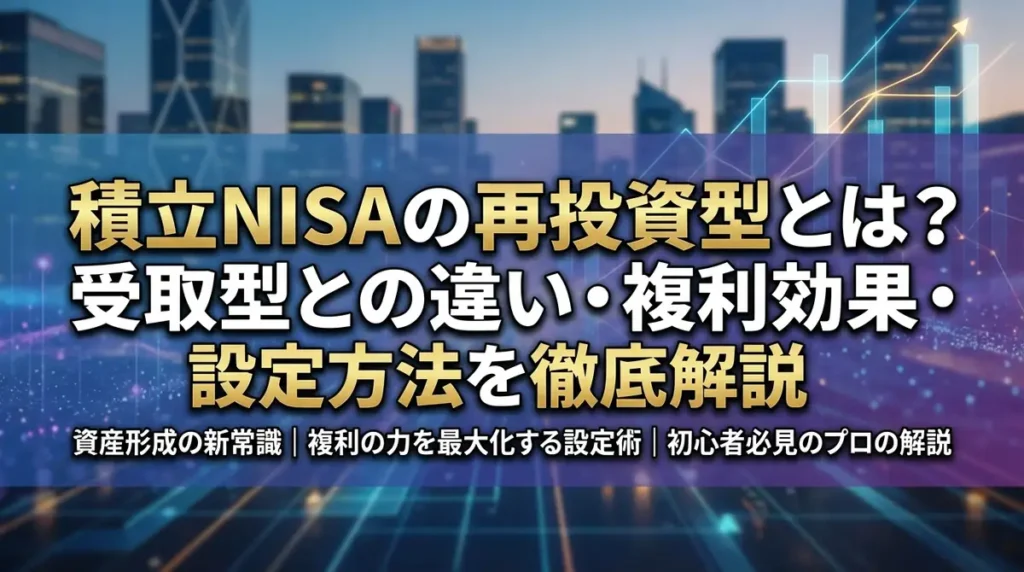 積立NISAの再投資型とは？受取型との違い・複利効果・設定方法を徹底解説