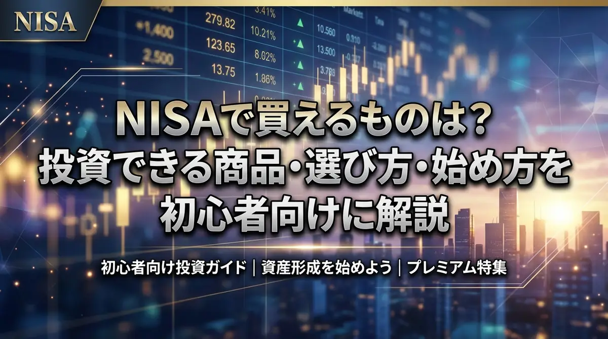 NISAで買えるものは?投資できる商品・選び方・始め方を初心者向けに解説