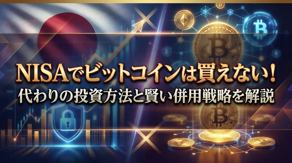 NISAでビットコインは買えない！代わりの投資方法と賢い併用戦略を解説