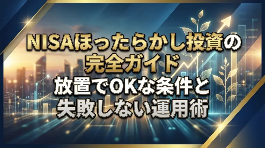 NISAほったらかし投資の完全ガイド｜放置でOKな条件と失敗しない運用術