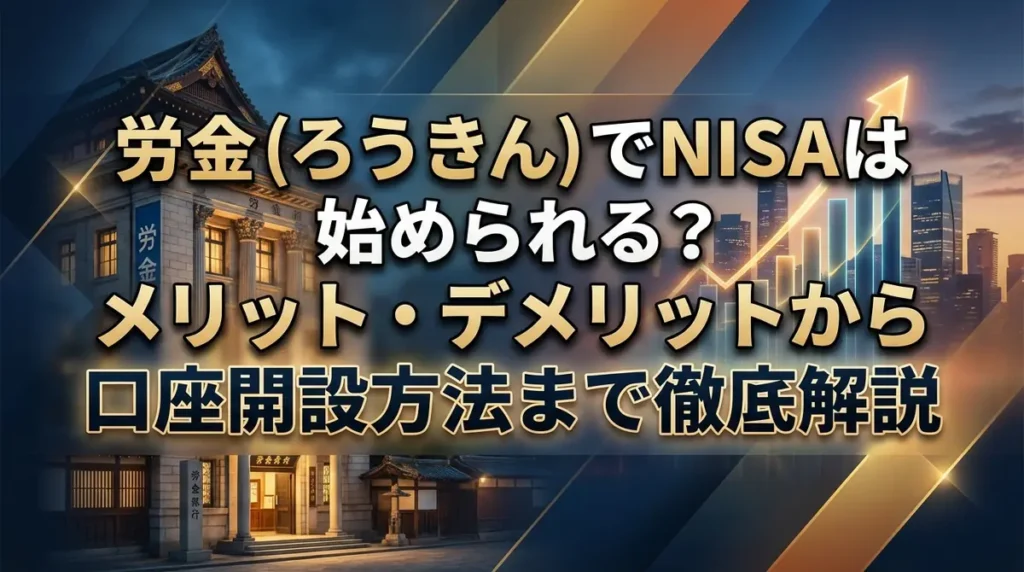 労金（ろうきん）でNISAは始められる？メリット・デメリットから口座開設方法まで徹底解説