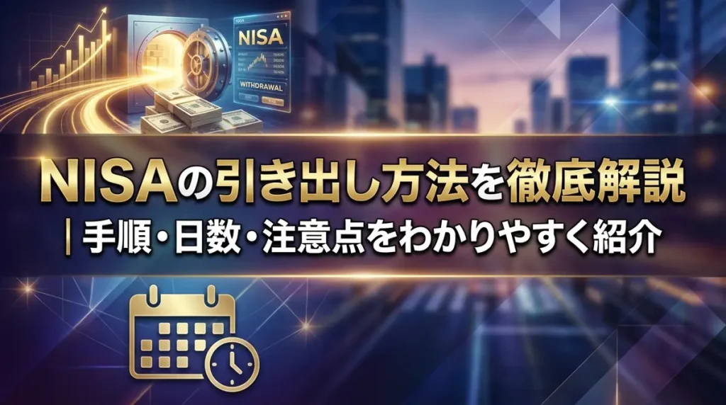 NISAの引き出し方法を徹底解説｜手順・日数・注意点をわかりやすく紹介