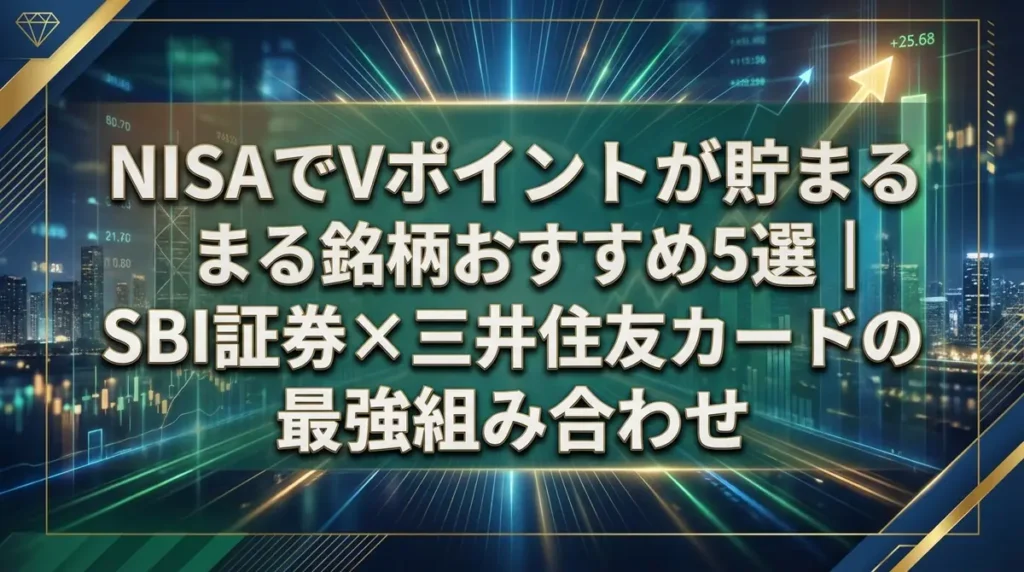 NISAでVポイントが貯まる銘柄おすすめ5選｜SBI証券×三井住友カードの最強組み合わせ