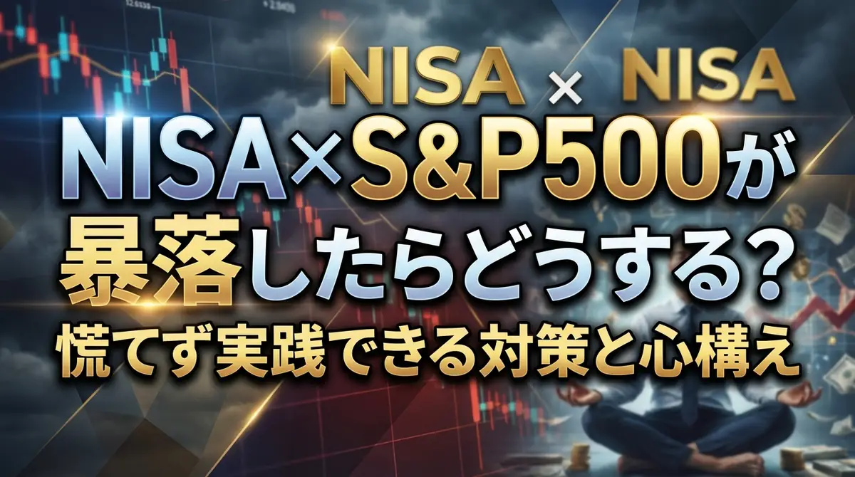NISA×S&P500が暴落したらどうする？慌てず実践できる対策と心構え