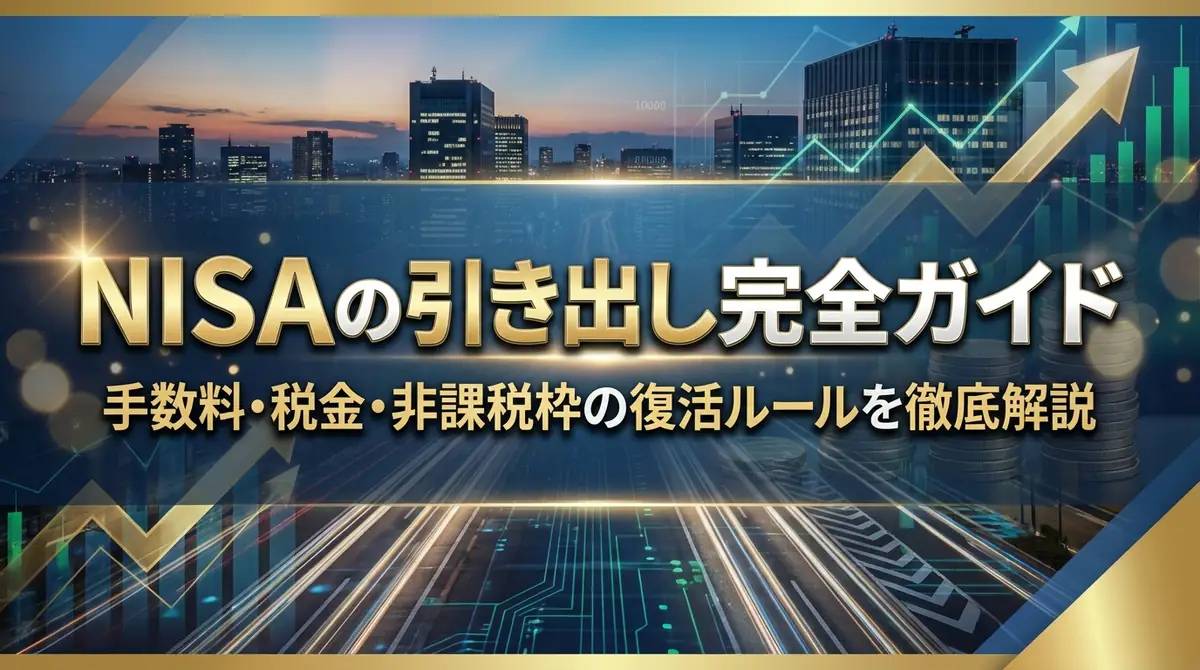 NISAの引き出し完全ガイド|手数料・税金・非課税枠の復活ルールを徹底解説
