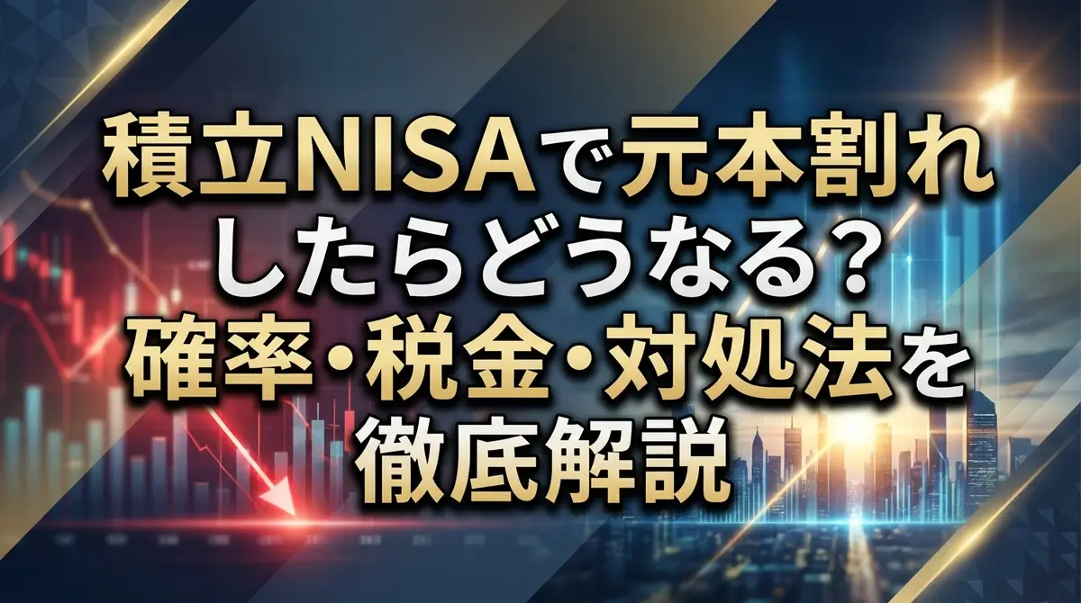 積立NISAで元本割れしたらどうなる?確率・税金・対処法を徹底解説