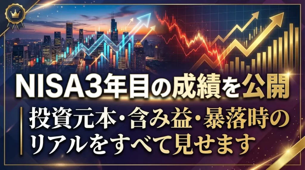 NISA3年目の成績を公開｜投資元本・含み益・暴落時のリアルをすべて見せます