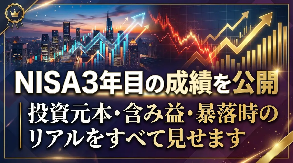 NISA3年目の成績を公開｜投資元本・含み益・暴落時のリアルをすべて見せます