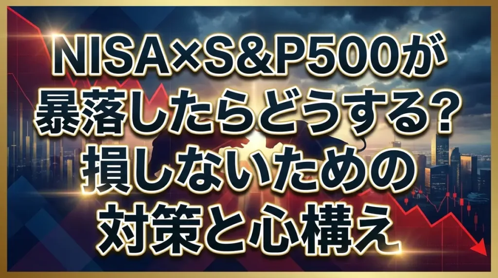 NISA×S&P500が暴落したらどうする？損しないための対策と心構え