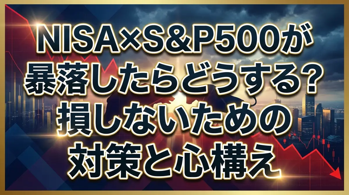 NISA×S&P500が暴落したらどうする？損しないための対策と心構え